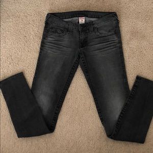 True Religion Faded Stella Low Rose Skinny Jean